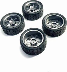 for Wltoys 124016 124017 124018 124019 144001 A959 1:12 1:14 1:18 Suitable RC Car Accessories and Other Metal Upgrade Wheels RC Car DIY Parts(Gray)