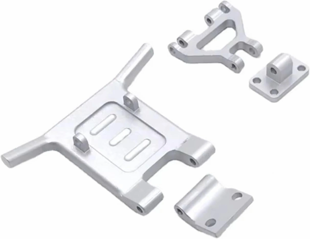 for WLtoys 144001 144002 124016 124017 124018 124019 Suitable RC Car for Universal Metal Upgrade Front Bumper Modification RC Car DIY Parts(Silver)