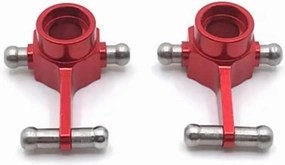 for Wltoys 284131 K969 K979 K989 K999 P929 P939 1/28 2Pcs Metal Front Steering Cup RC Car Upgrade Parts and Accessories Upgrade and Replacement RC Car DIY Parts(Red)