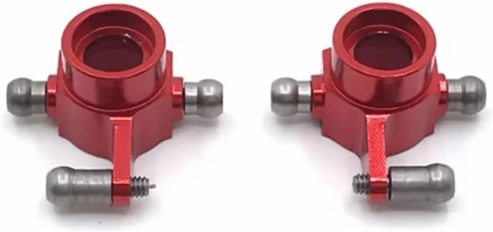 for Wltoys 284131 K969 K979 K989 K999 P929 P939 1/28 2PCS Metal Rear Steering Cup RC Car Upgrade Parts Replacement Use RC Car DIY Parts(Red)