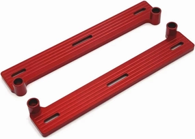 for Wpl C64 C64-1 1/16 Metal Side Pedal Decoration Black for Silver Red Optional RC Car Track Car Upgrade Parts Accessories Upgrade Replacement RC Car DIY Parts(Red)