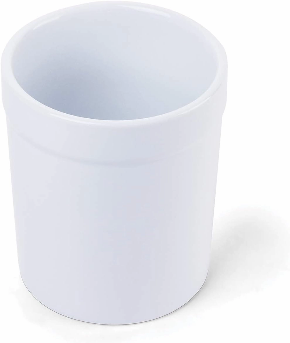 Fox Run Utensil Holder, White Stoneware