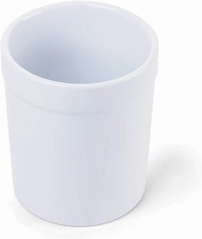 Fox Run Utensil Holder, White Stoneware