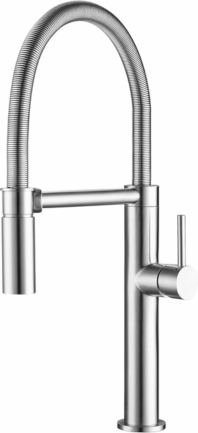 Franke FFPD4350 Pescara Single Handle Pull Magnetic Sprayer Dock, Stainless Steel, 21.625 inch ultra-tall high arc kitchen faucet
