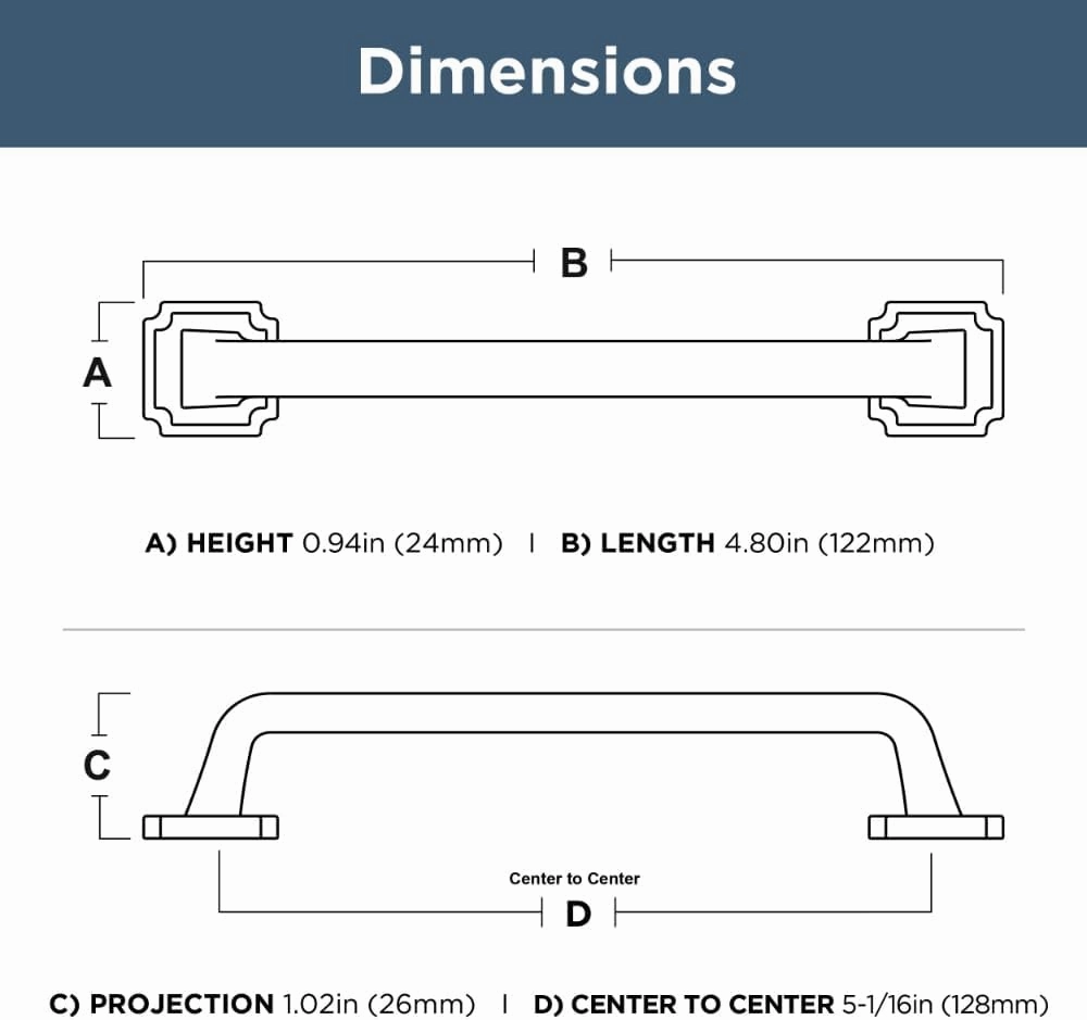 FRANKLIN BRASS Notched Backplate (10-Pack) Cabinet Handles 5-1/16" Hole Center Pulls | Polished Nickel Hardware Kitchen Door, Drawers, Dressers, Furniture P40125C-PN-B
