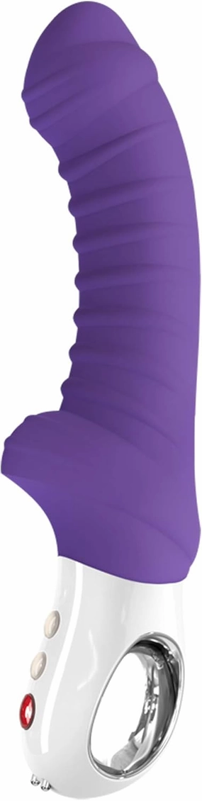 FUN FACTORY Adult Toys | G5 Series Silicone Dildo Rechargeable Vibrator | Luxury Sex Toys for Women and Sex Toys for Men (Tiger Violet)