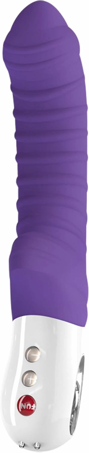 FUN FACTORY Adult Toys | G5 Series Silicone Dildo Rechargeable Vibrator | Luxury Sex Toys for Women and Sex Toys for Men (Tiger Violet)