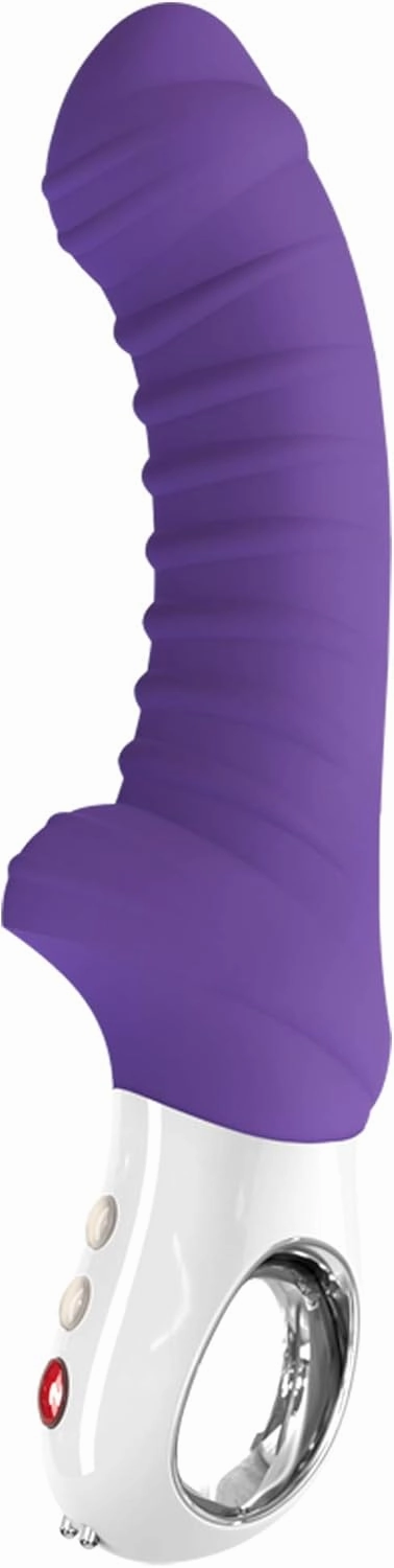 FUN FACTORY Adult Toys | G5 Series Silicone Dildo Rechargeable Vibrator | Luxury Sex Toys for Women and Sex Toys for Men (Tiger Violet)