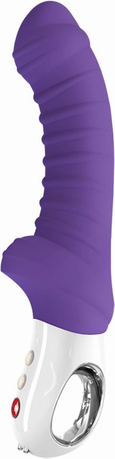 FUN FACTORY Adult Toys | G5 Series Silicone Dildo Rechargeable Vibrator | Luxury Sex Toys for Women and Sex Toys for Men (Tiger Violet)