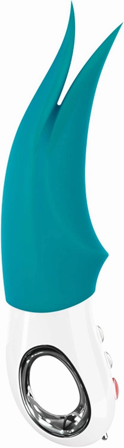 FUN FACTORY Adult Toys | G5 Series Silicone Dildo Rechargeable Vibrator | Luxury Sex Toys for Women and Sex Toys for Men (Volta Petrol)