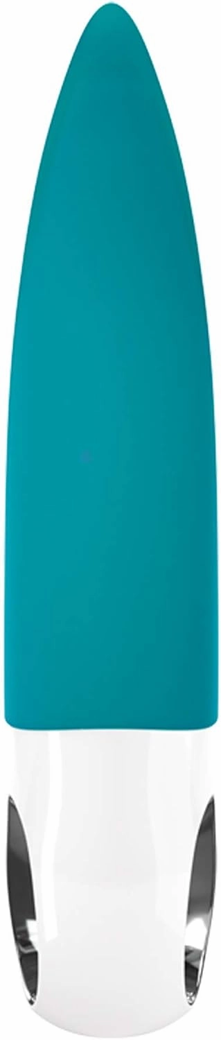 FUN FACTORY Adult Toys | G5 Series Silicone Dildo Rechargeable Vibrator | Luxury Sex Toys for Women and Sex Toys for Men (Volta Petrol)