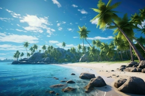 Fun Jigsaw Puzzle 1000 Pieces for Adults Tropical Beach Wooden Puzzle Beautiful Tropical Island Landscape Challenging for Fun Family Activities Gift 29.5 x 20 in