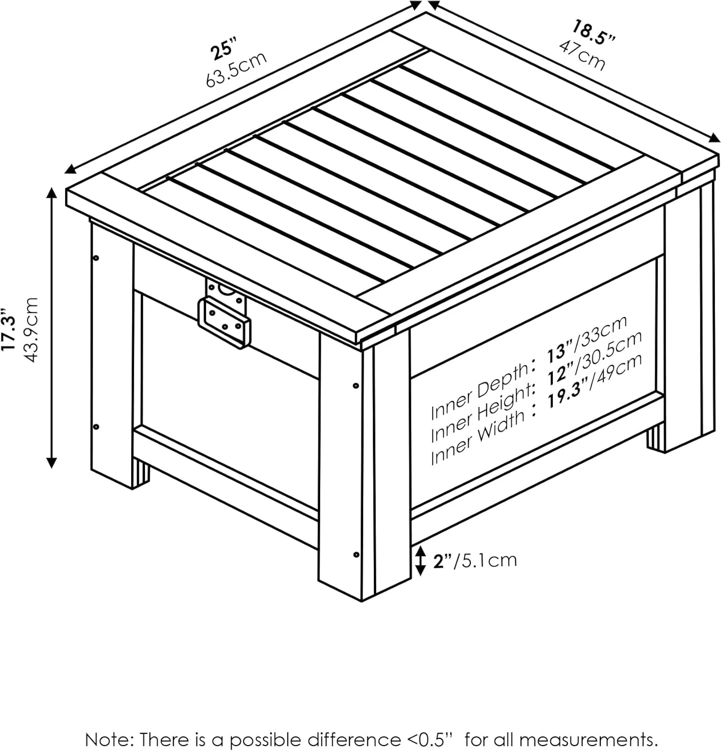 Furinno FG19917 Tioman Outdoor Hardwood Cooler, Natural