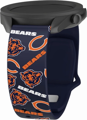 Game Time Chicago Bears Quick Change HD Watch Band Compatible with Samsung and More