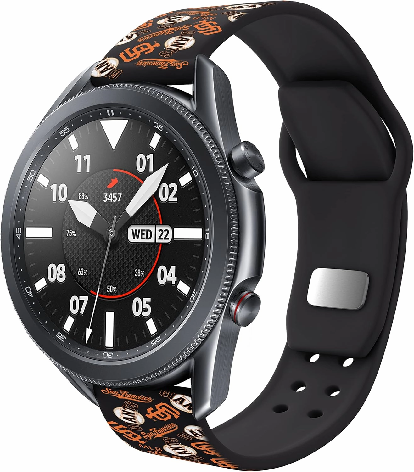 Game Time San Francisco Giants Quick Change HD Watch Band Compatible with Samsung and More