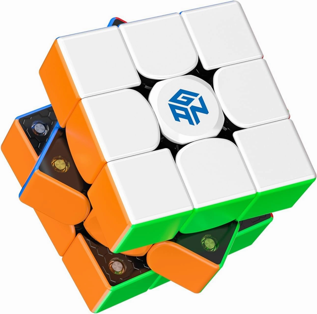 GAN 356 M, Speed Cube 3x3 Magnetic Speedcube Stickerless 356M Fidget Toys for Kids Adults, No Extra GES