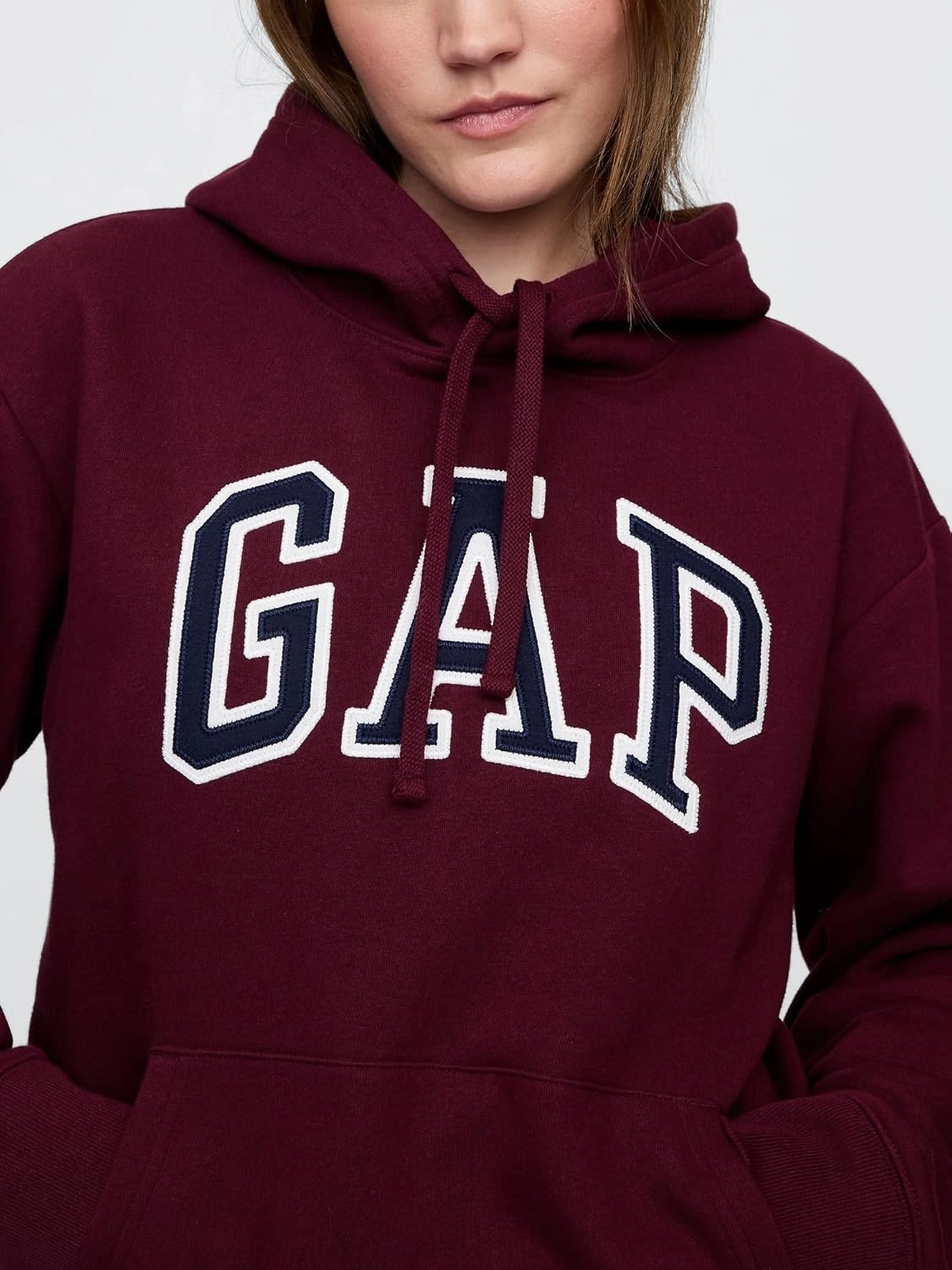 GAP Women's Logo Hoodie Hooded Pull-on Sweatshirt