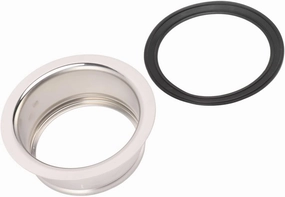 Garbage Disposal Parts, Easy to Use, Excellent Sealing Extended Sink Flange for 3 Mount Kitchen Disposal with Gasket, 304 Stainless Steel Replacement Part