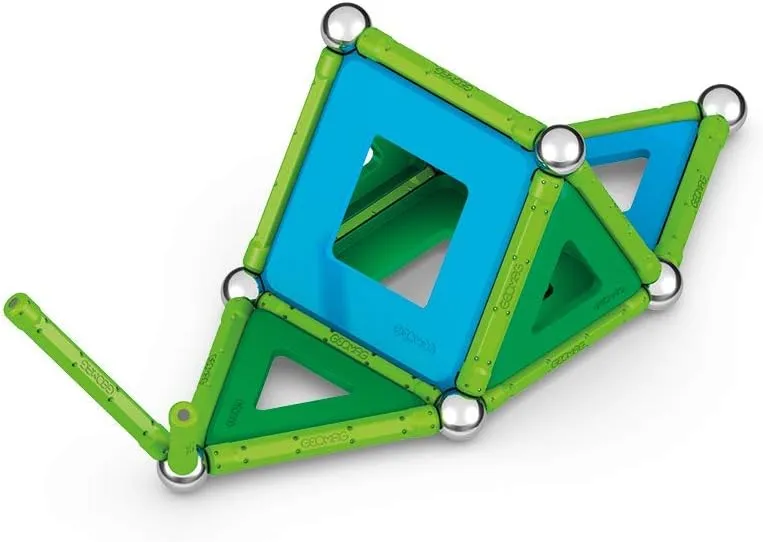 Geomag Magnetic Toys Classic Tiles 52-Piece Building Set for Kids Ages 5-99 | Swiss-Made STEM & STEAM Authenticated Educational Toy Made from 100% Recycled Plastic | Creative Learning Play