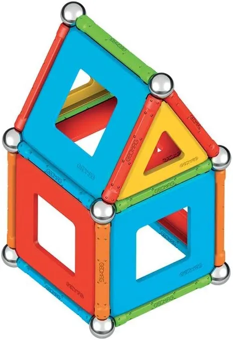 Geomag Magnetic Toys Supecolor Tiles 78-Piece Building Set for Kids Ages 5-99 | Swiss-Made STEM & STEAM Authenticated Educational Toy Made from 100% Recycled Plastic | Creative Learning Play