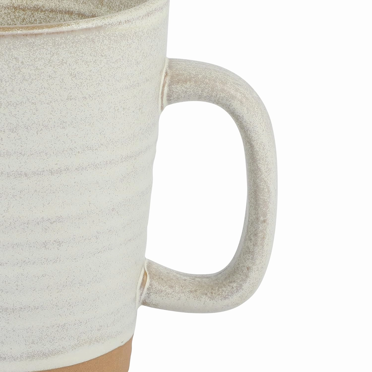 Gibson Elite 4 Pack Dreamweaver Terracotta Reactive 17 OZ Mug Set - Sand Cream