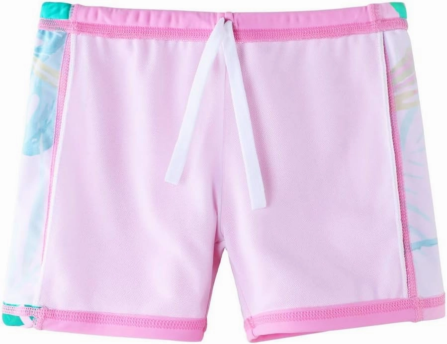Girls Two Piece Swimsuit Floral UPF 50  Rash Guard Set Kids Beach Swimwear