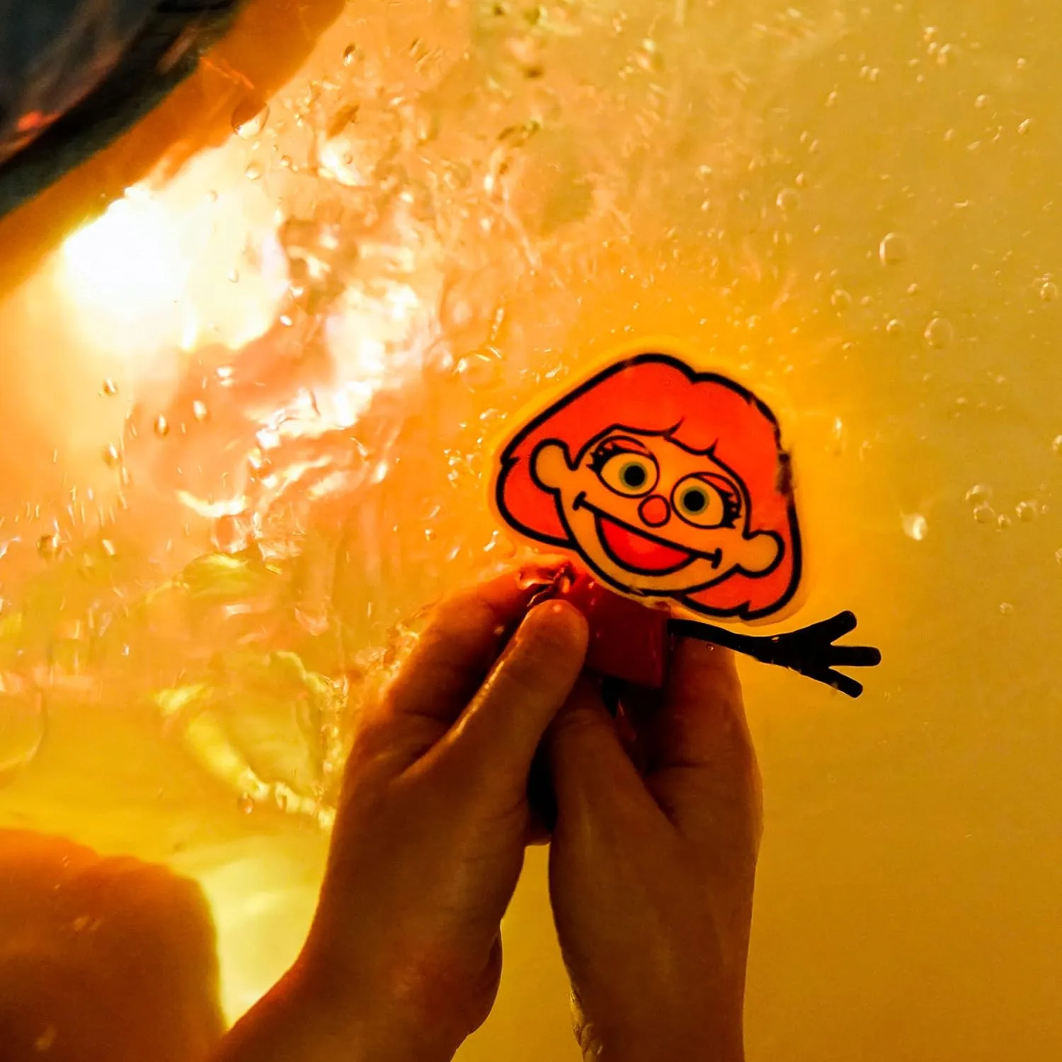 Glo Pals x Sesame Street Water-Activated Light-Up Cubes for Sensory Play (Julia - Cubes with Character)