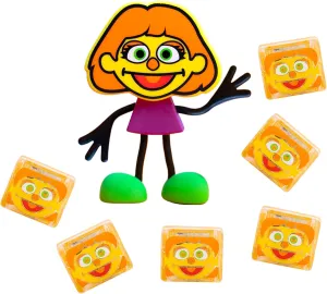 Glo Pals x Sesame Street Water-Activated Light-Up Cubes for Sensory Play (Julia - Cubes with Character)
