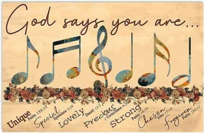 God Says You are - Fishing Bait Jigsaw Puzzles for Kids Adults 1000 Pieces, Fun Educational Games Toy Birthday Gift Art Home Decor Finish Size 29.5 x 20 Inches