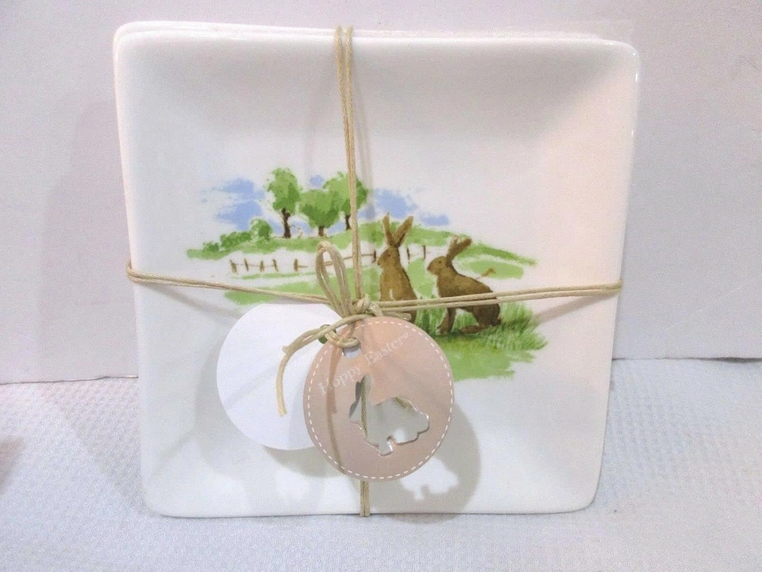 Graces TEAWARE Easter Bunny Rabbits Bread Appetizer Plates Set of 2 PICKQTY