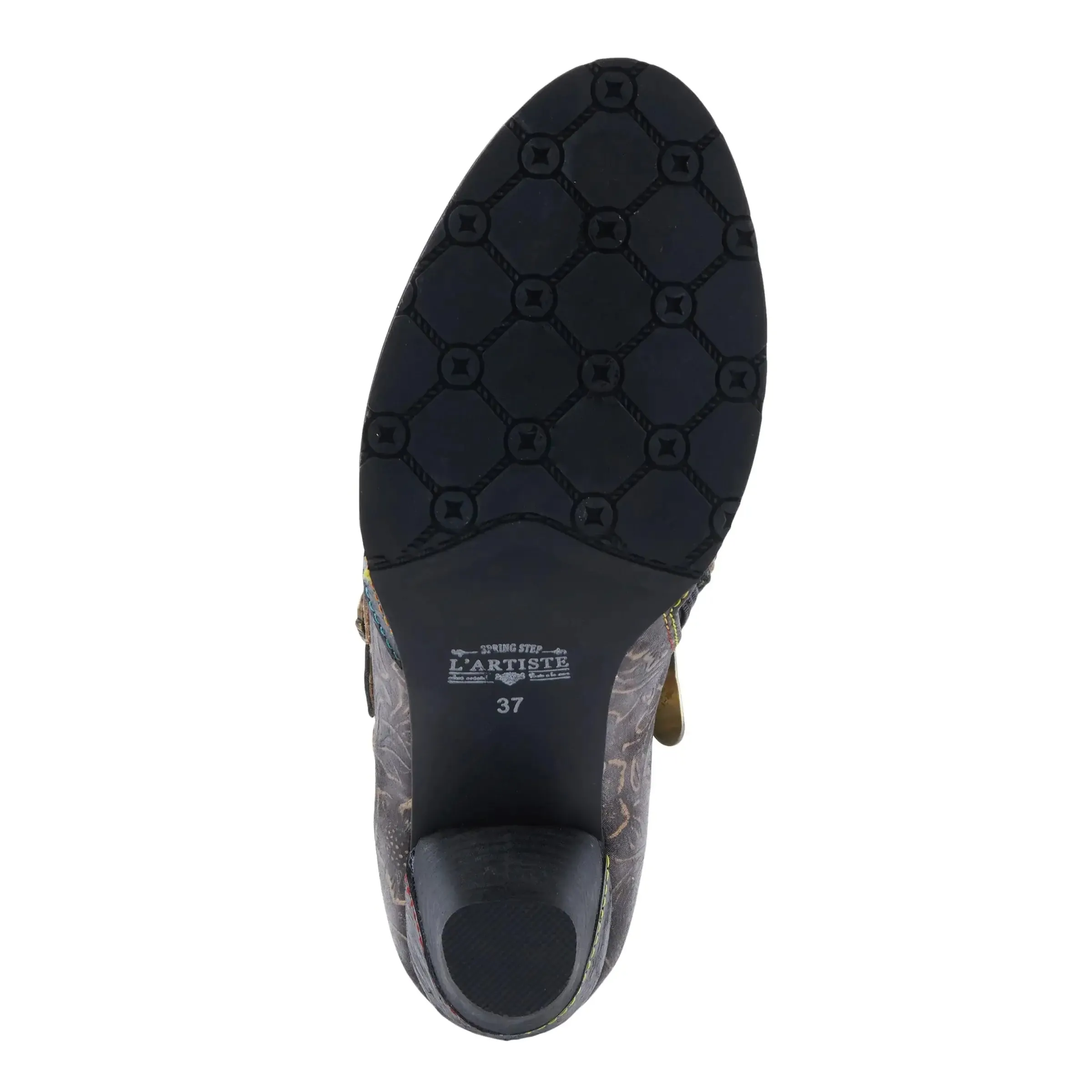 Graphic Shoes in Black Metallic