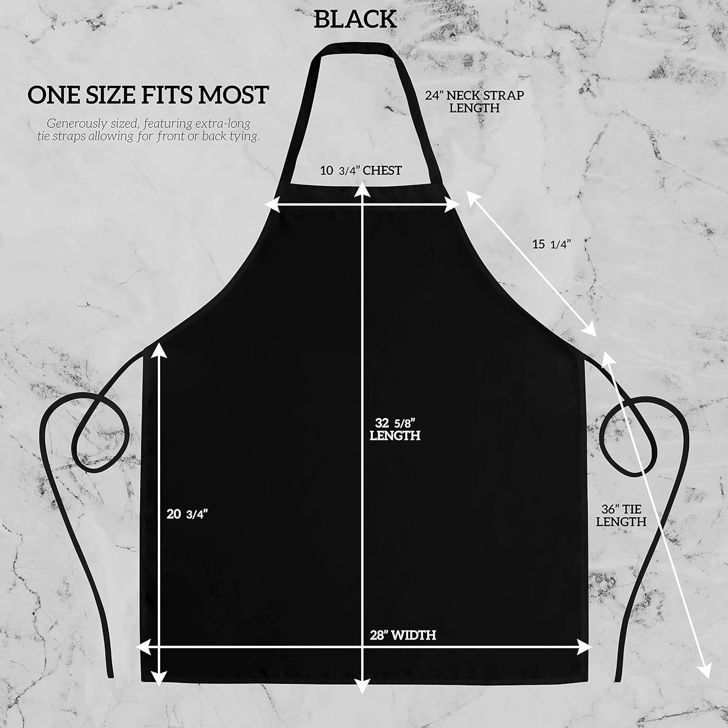 GREEN LIFESTYLE 12 Pack Professional Chef Apron – Grilling Aprons for Men, Waterproof Cooking Aprons for BBQ, Work or Restaurant Use, Kitchen Aprons for Women – Black, No Pockets