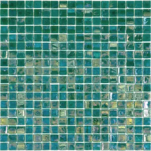 Grenn-Blue 12x12 Glossy Uniform Square Glass Mosaic Tile (20 pack, 18.69 sq ft/case) - Sample