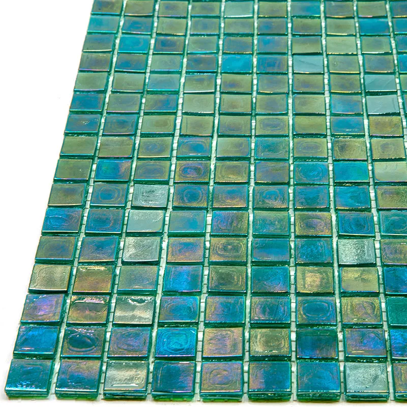 Grenn-Blue 12x12 Glossy Uniform Square Glass Mosaic Tile (20 pack, 18.69 sq ft/case) - Sample