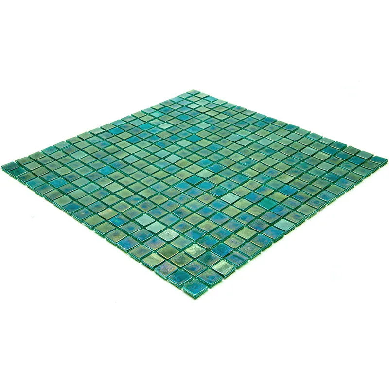Grenn-Blue 12x12 Glossy Uniform Square Glass Mosaic Tile (20 pack, 18.69 sq ft/case) - Sample