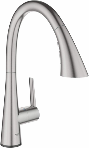 GROHE 30205DC2 Zedra Touchless Pull-Down Kitchen Faucet Supersteel (Stainless Steel)