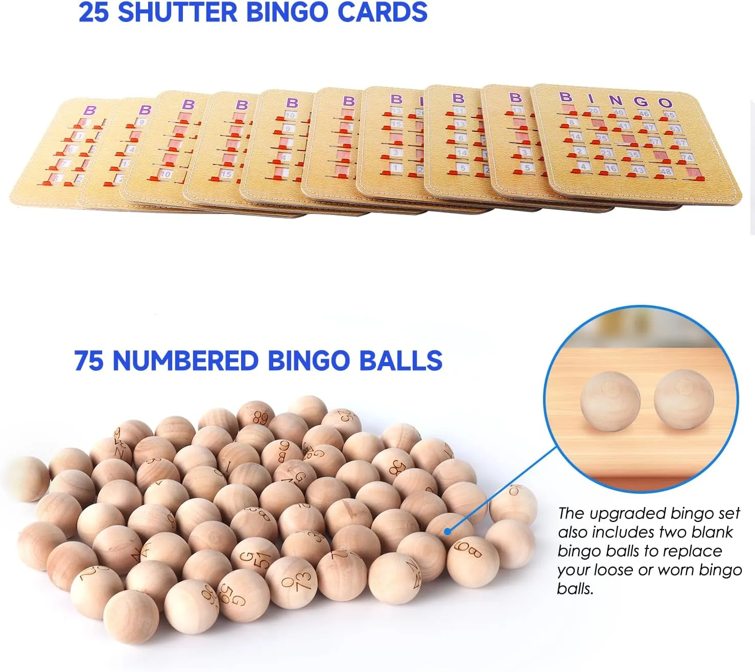 GSE Games & Sports Expert Deluxe Bingo Game Set with Large Brass Cage, 25 Shutter Slide Cards, Master Board, Calling Balls for Large Groups, Parties, Bingo Hall, Game Night