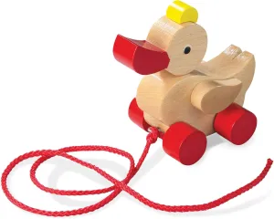 HABA Classic Duck Pull Toy - A Nostalgic Wooden Toddler Toy (Made in Germany)