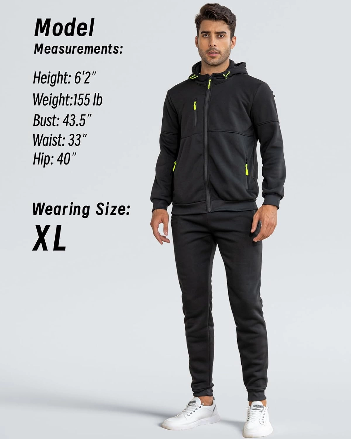 Hakjay Sweatsuits for Men 2 Piece Hoodie Men's Jogging Tracksuit Set Casual Athletic Long Sleeve Outfit Pullover Suit Set