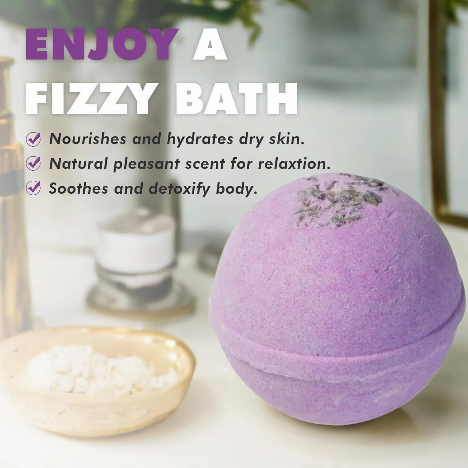 Handmade Bath Bombs Gift Set 5pcs, Scented with Essential Oils, Gift for Women