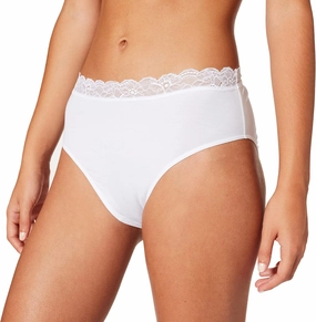 HANRO Women's Cotton Lace Full Brief