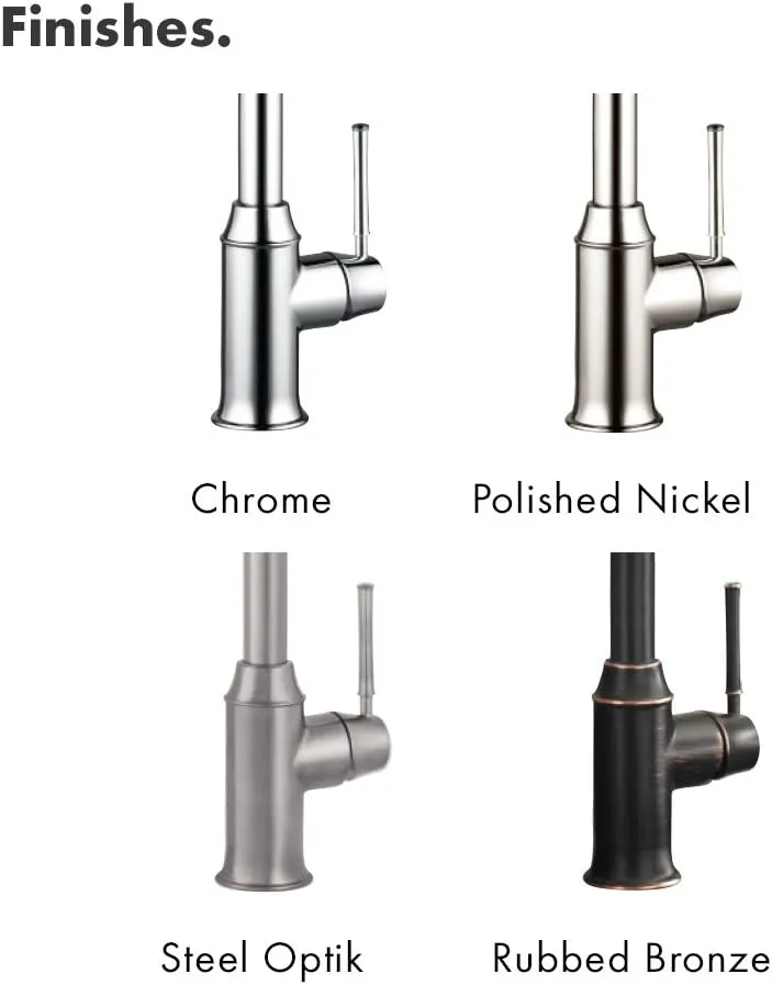 hansgrohe Talis C Stainless Steel High Arc Kitchen Faucet, Kitchen Faucets with Pull Down Sprayer, Faucet for Kitchen Sink, Magnetic Docking Spray Head, Stainless Steel Optic 04215800
