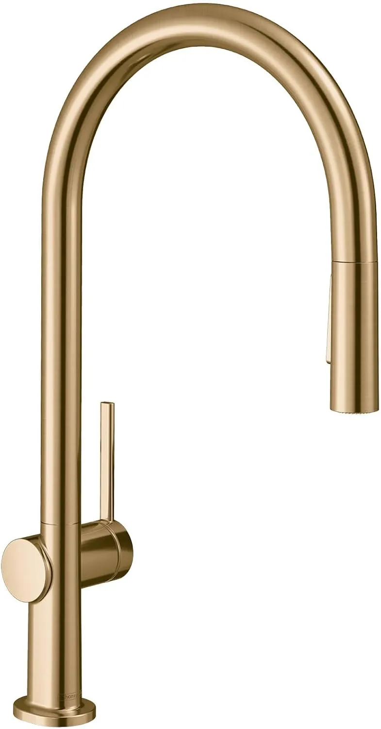 hansgrohe Talis N Kitchen Faucet, Magnetic Docking Spray Head, Brushed Bronze 72800141