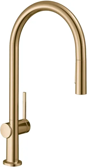 hansgrohe Talis N Kitchen Faucet, Magnetic Docking Spray Head, Brushed Bronze 72800141