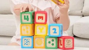 Hape Grip-n-Stack Silicone & Wood Blocks