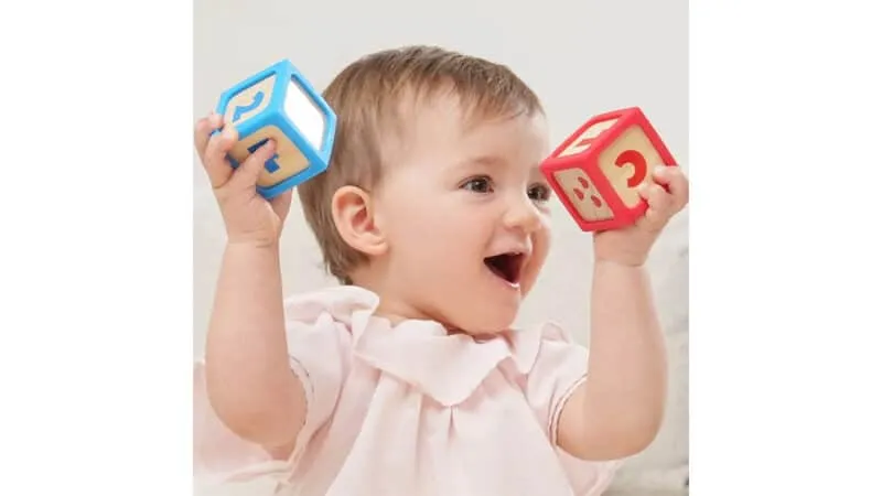 Hape Grip-n-Stack Silicone & Wood Blocks