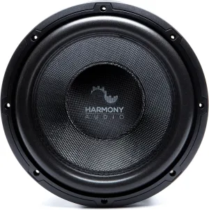 Harmony Audio HA-C122 Car Stereo Competition Carbon 12" Sub 2200W Dual 2 Ohm Subwoofer New