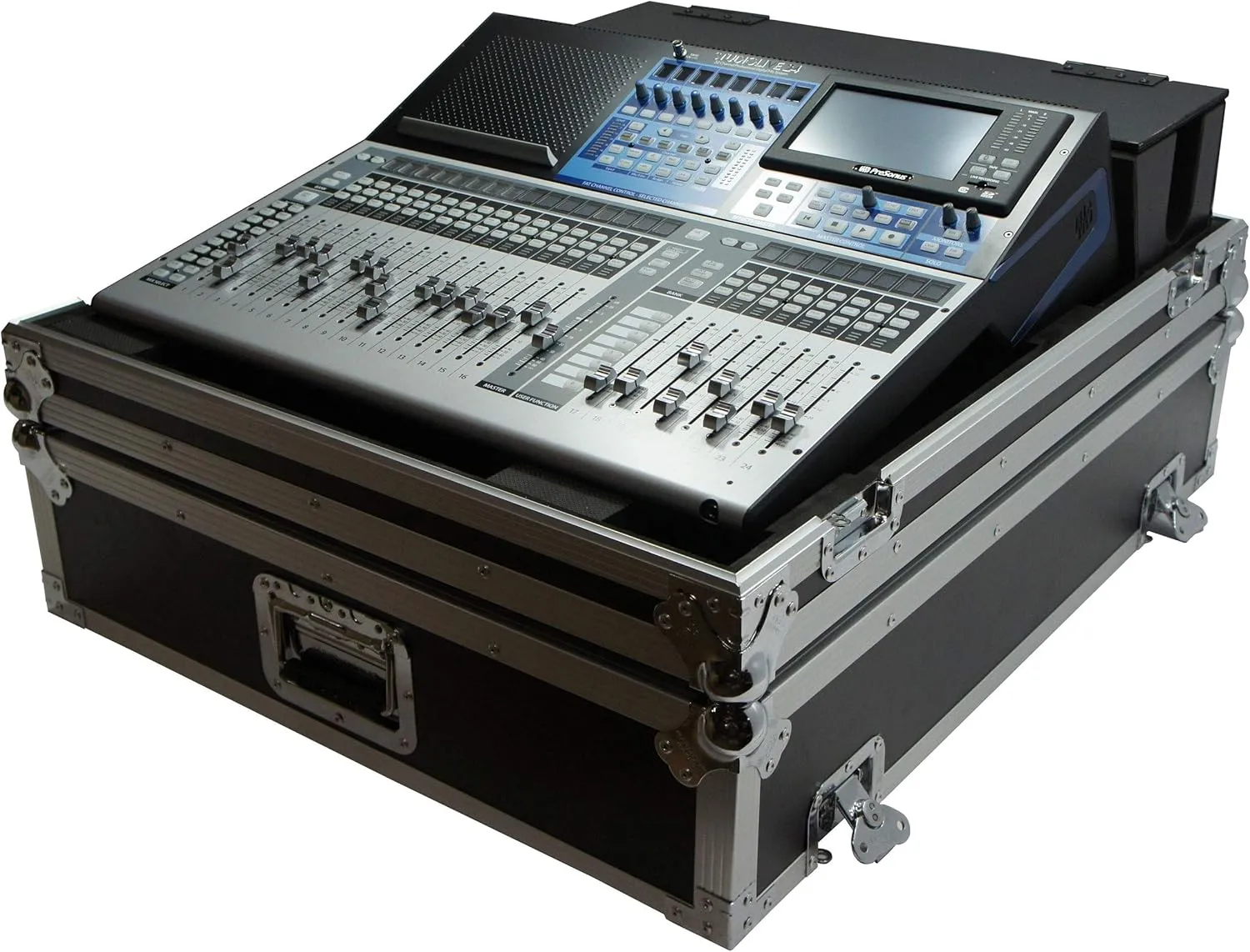 Harmony Audio HCPRE2442DHW Flight Dog House Road Case Compatible with Presonus StudioLive 24 Mixer
