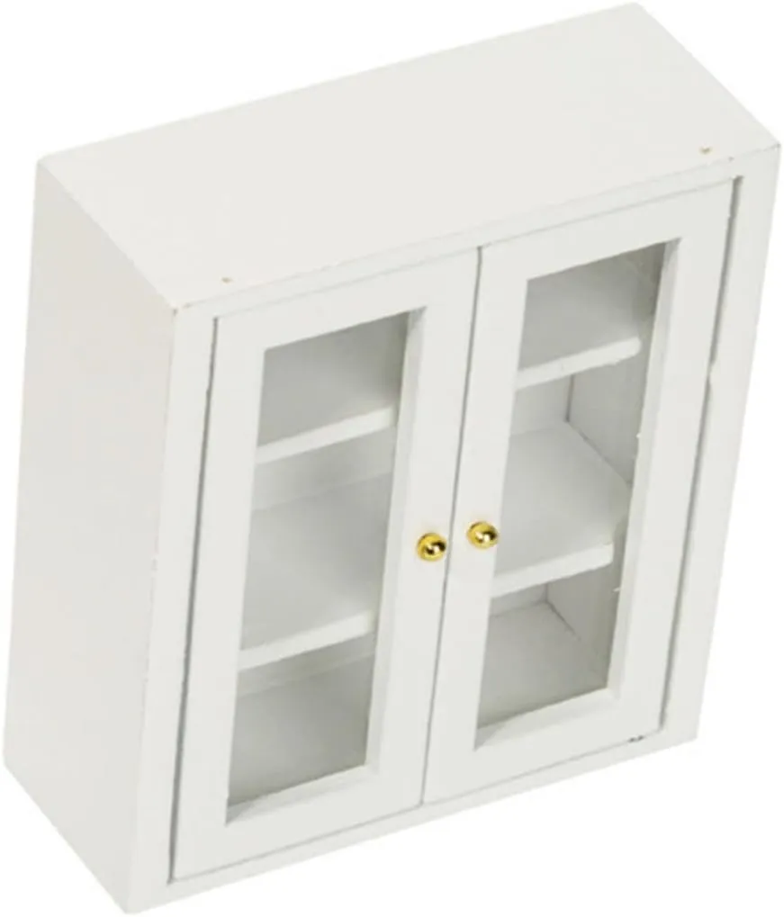 HEMOTON 2pcs Miniature Cabinet Model Tiny House Adornment for Dollhouse Decoration Space Accessory with Unique Design for Miniature Scene Models and