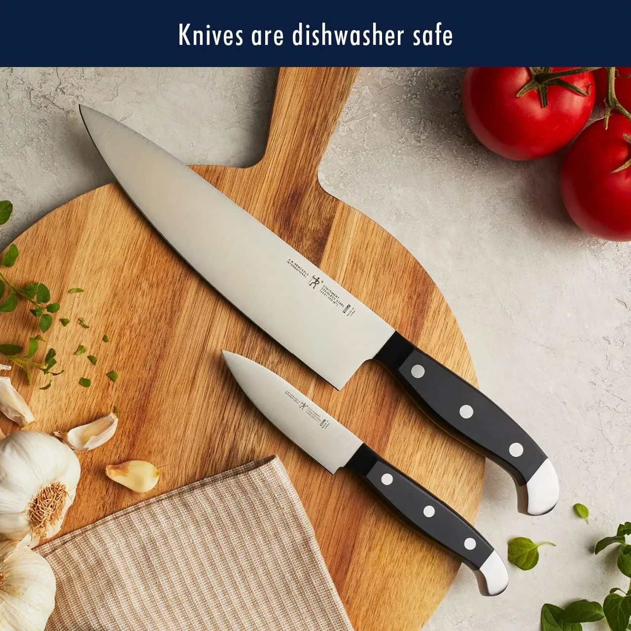 HENCKELS Premium Quality 12-Piece Statement Knife Set with Block, Razor-Sharp, German Engineered Informed by over 100 Years of Masterful Knife Making, Lightweight and Strong, Dishwasher Safe